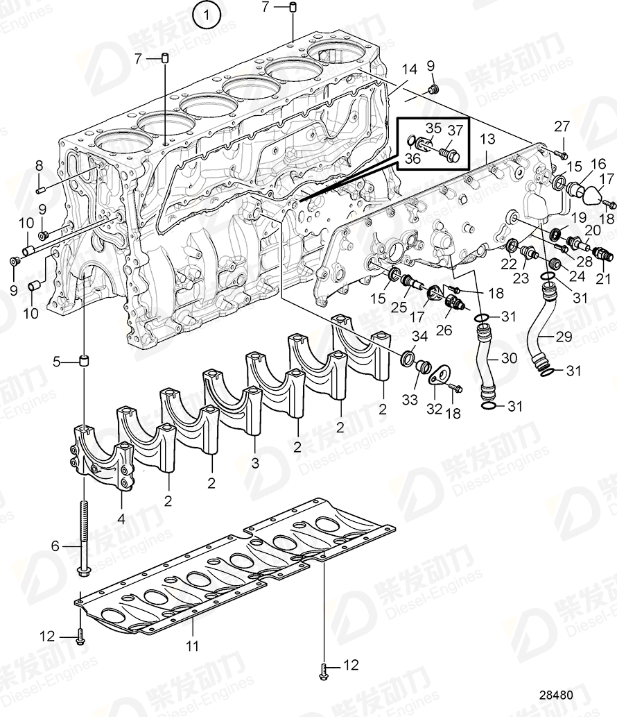 volvo penta Plug 20567779 Drawing volvo penta Plug 20567779 Drawing